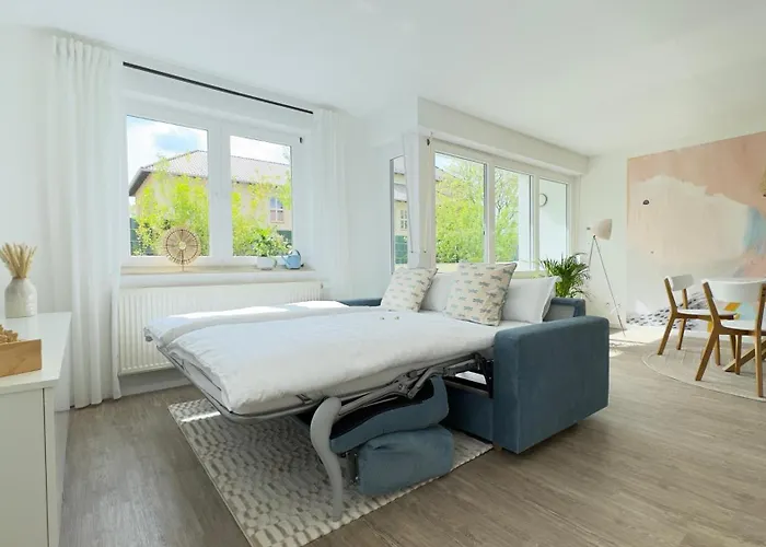 Daire Am Park - Boxspringbett, Balkon, Smarttv, Familienfreundlich